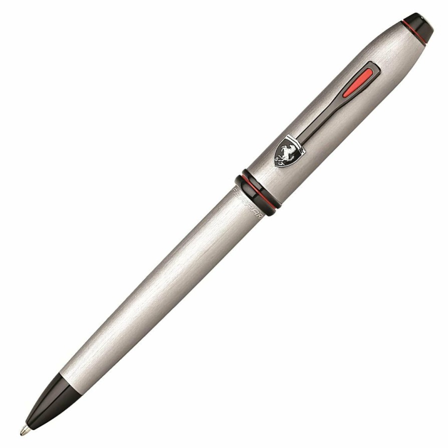 Ballpoint Pens * | Best Deal Cross Townsend Ferrari Ballpoint Pen, Brushed Platinum