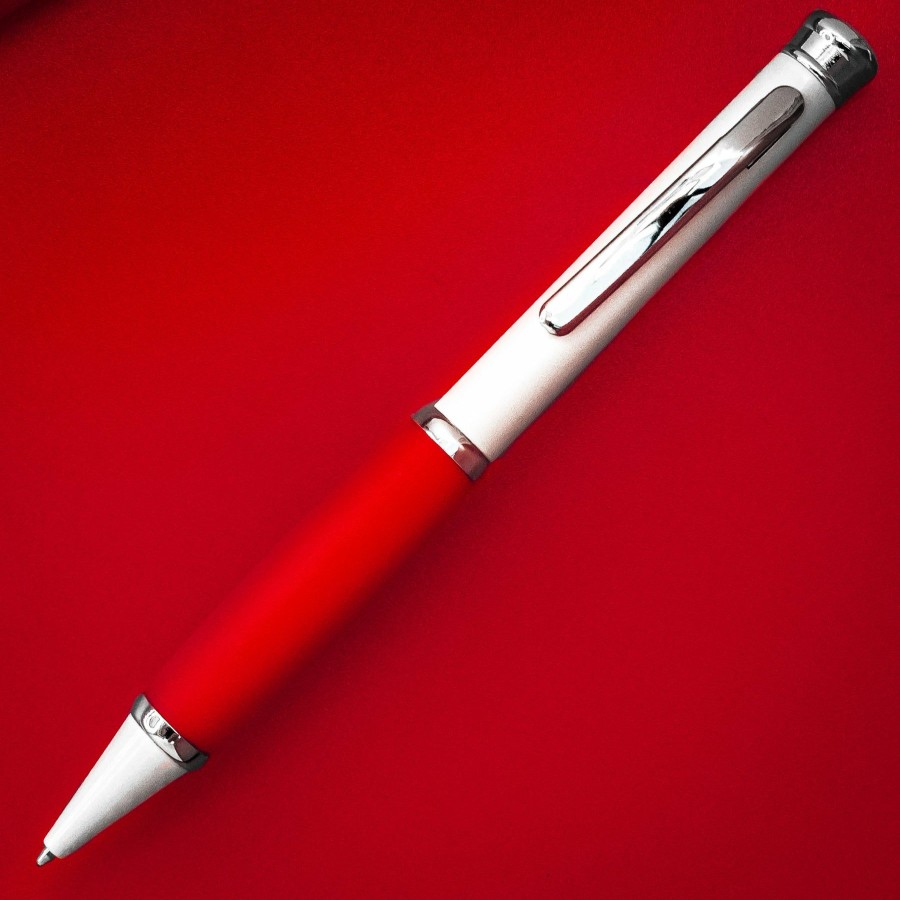 Ballpoint Pens * | Wholesale Pen Savings Executive Metal Ballpoint Pen, Pearl White & Red