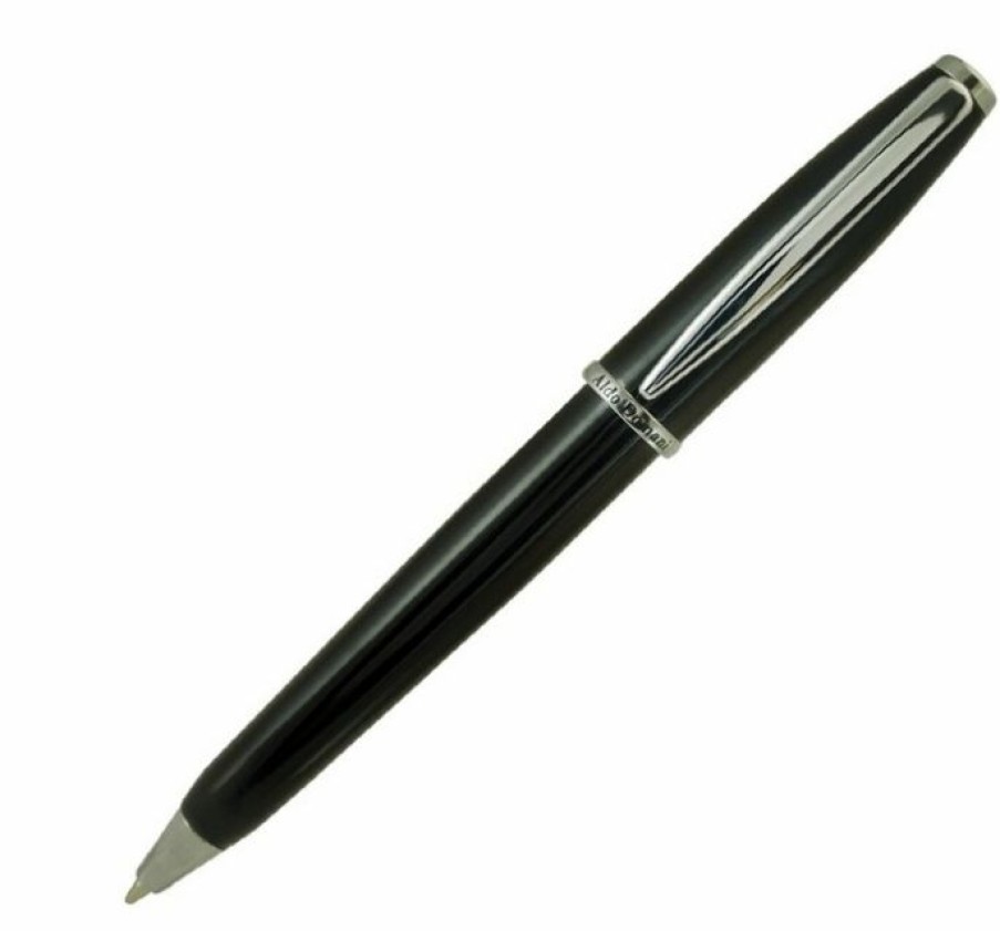 Ballpoint Pens * | Deals Monteverde Aldo Domani Black Lacquer Ballpoint Pen