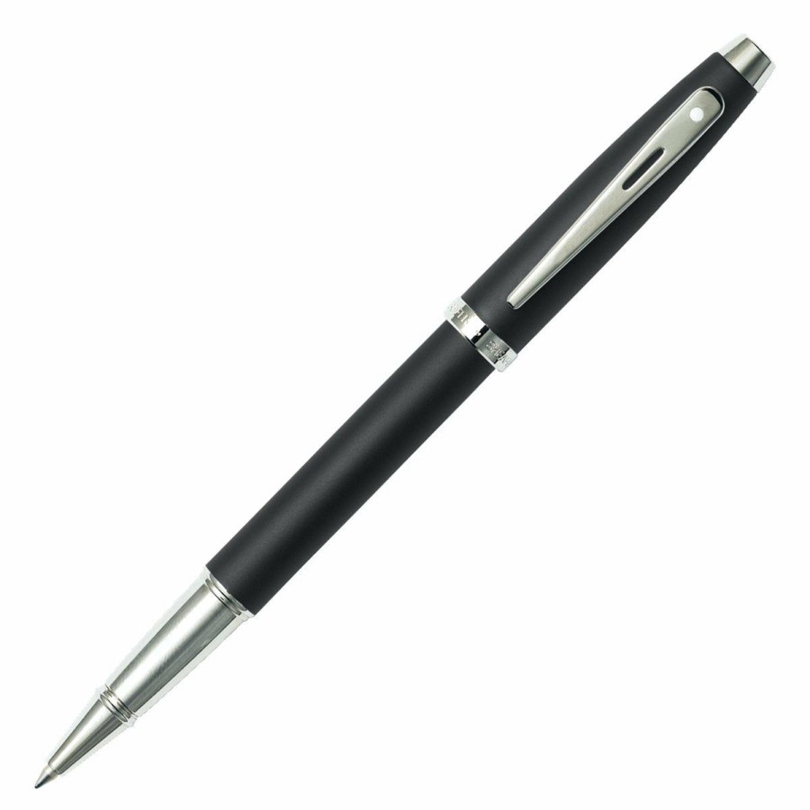 Rollerball Pens * | Hot Sale Sheaffer 100 Rollerball Pen, Matte Black & Chrome