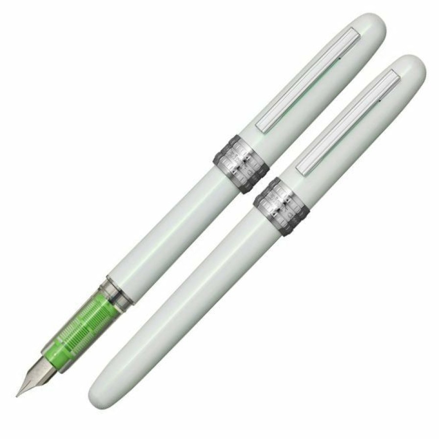 Fountain Pens * | Best Reviews Of Platinum Plaisir Aura 2022 Fountain Pen, Healing Green