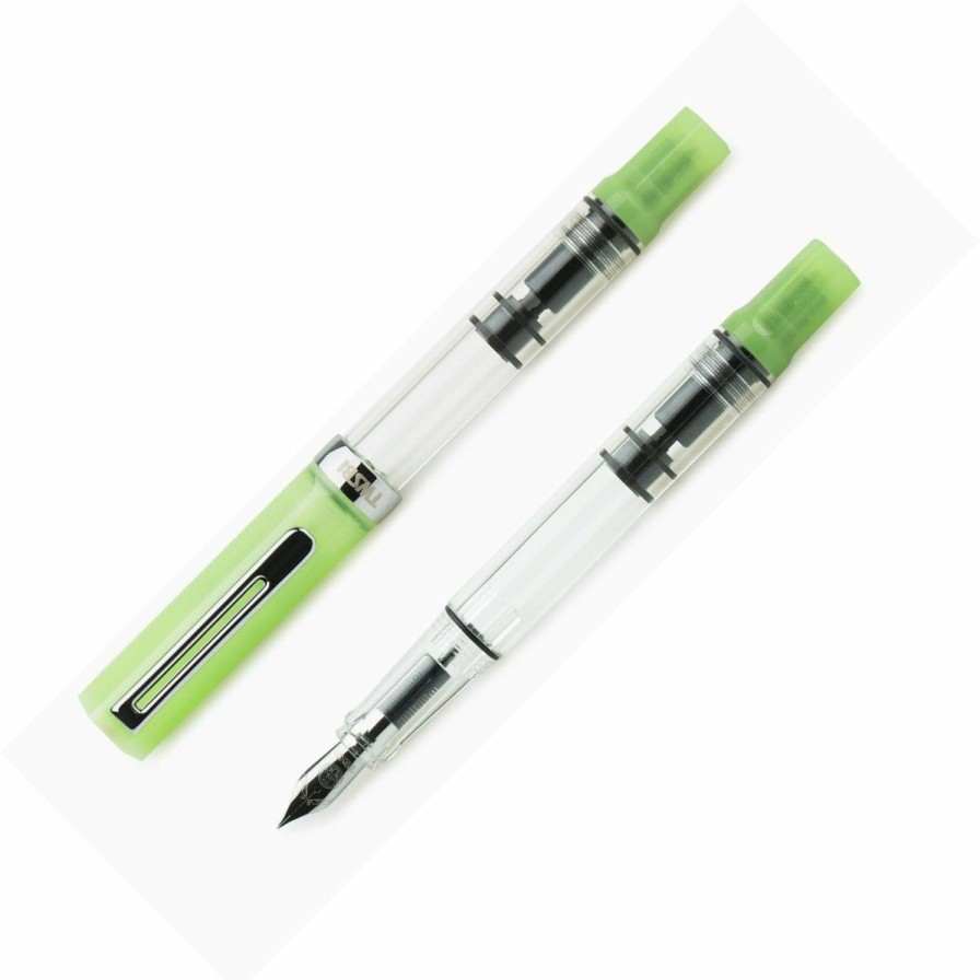 Fountain Pens * | Best Pirce Twsbi Eco Fountain Pen, Glow Green