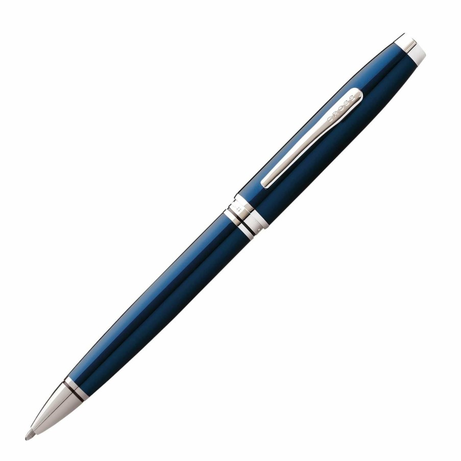 Ballpoint Pens * | Best Pirce Cross Coventry Blue Lacquer Ballpoint Pen