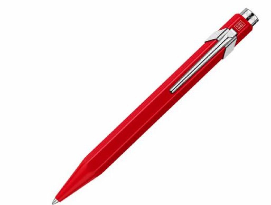 Rollerball Pens * | Budget Caran D'Ache 849 Rollerball Pen Metal Red #846.570