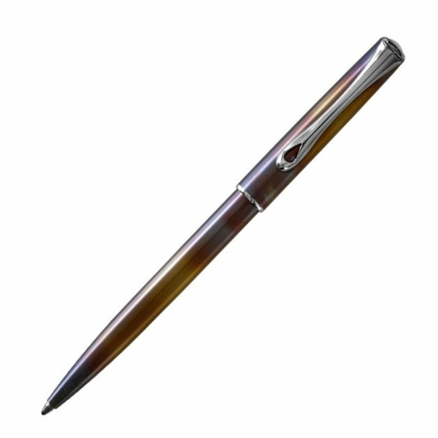 Ballpoint Pens * | Promo Diplomat Traveler Torched Flame Ballpoint Pen