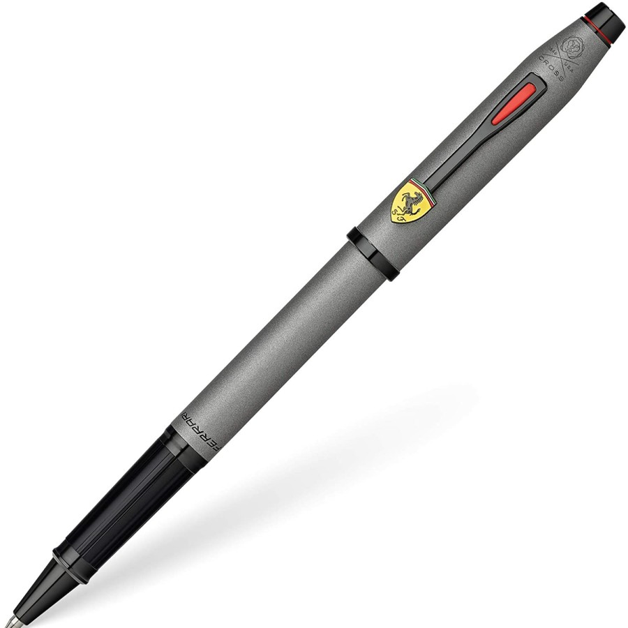 Rollerball Pens * | Top 10 Cross Ferrari Century Ii Rollerball Pen, Titanium Gray