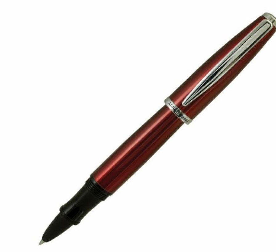 Rollerball Pens * | Flash Sale Monteverde Aldo Domani Red Lacquer Rollerball Pen