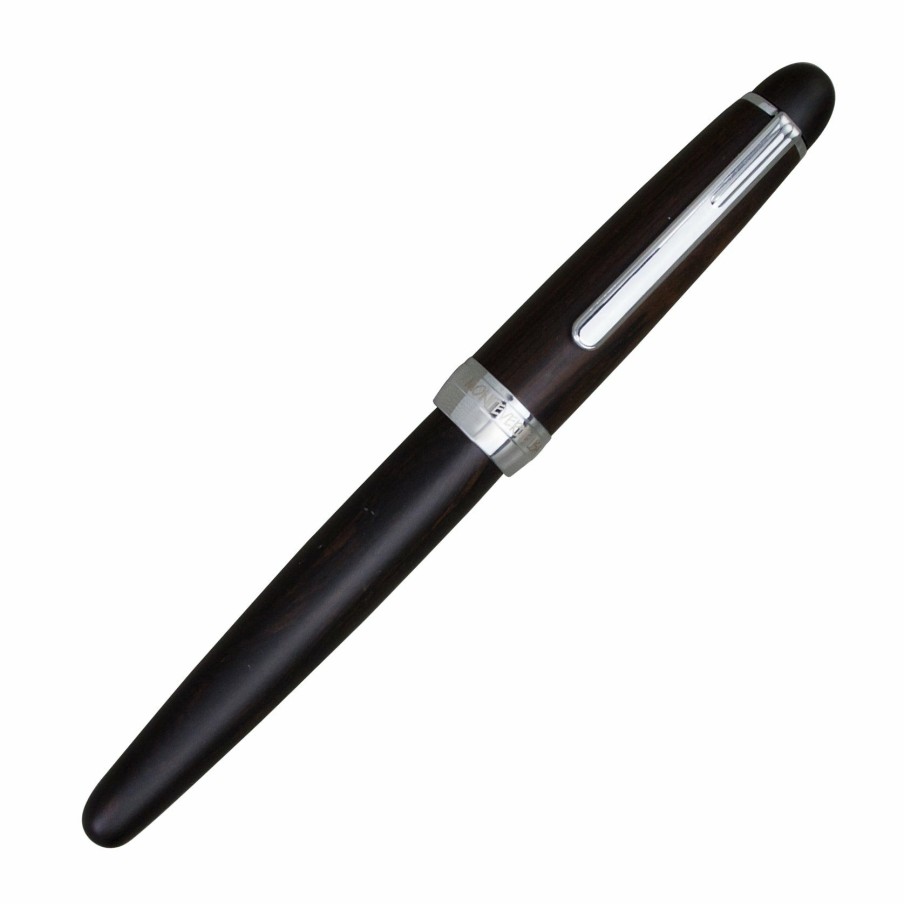 Fountain Pens * | Best Sale Monteverde Monza Wood Fountain Pen, Ebony, Extra-Fine Nib