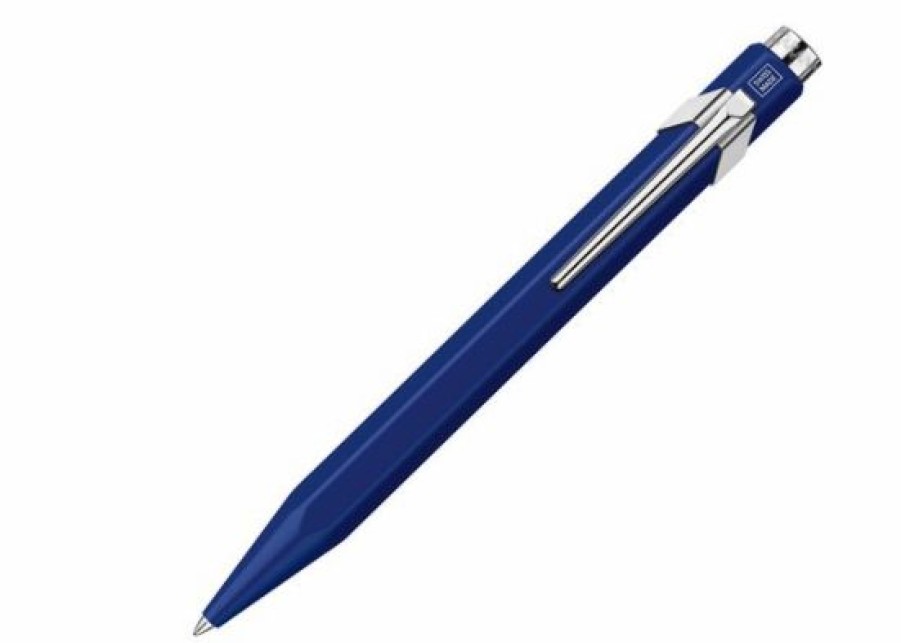 Rollerball Pens * | Budget Caran D'Ache 849 Rollerball Pen Metal Blue #846.659