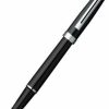 Fountain Pens * | Budget Sheaffer Prelude Fountain Pen, Black Lacquer & Nickel Plate, Medium Nib