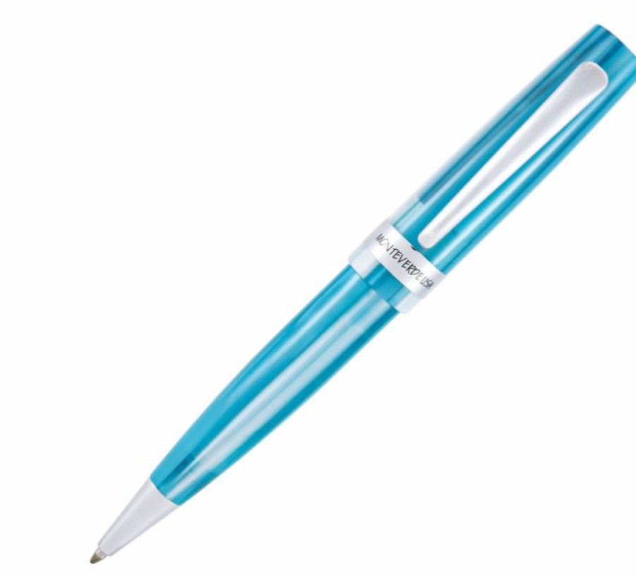 Ballpoint Pens * | Hot Sale Monteverde Giant Sequoia Ballpoint Pen, Turquoise