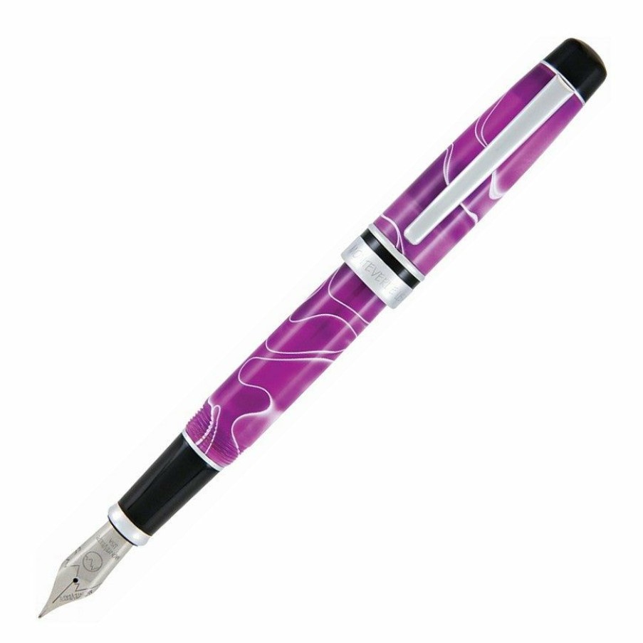 Fountain Pens * | Best Sale Monteverde Prima Fountain Pen, Purple Swirl