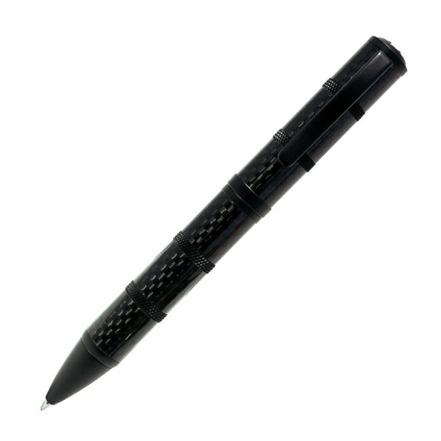 Ballpoint Pens * | Brand New Monteverde Regatta Sport Ballpoint Pen, Full Black Carbon