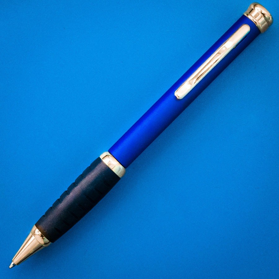 Ballpoint Pens * | Cheapest Pen Savings Executive Metal Ballpoint Pen, Blue & Gold