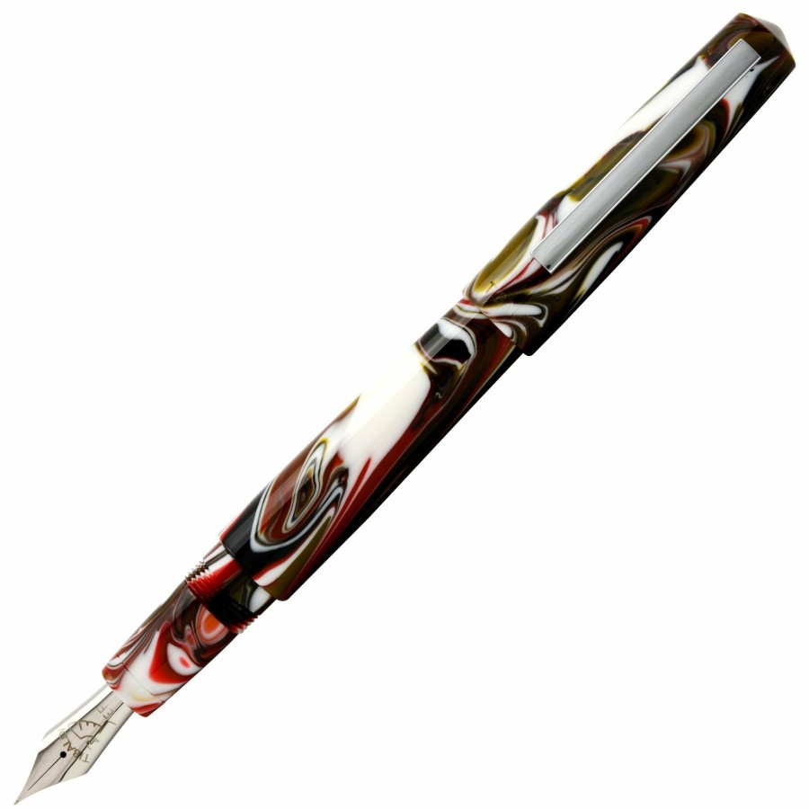 Fountain Pens * | Wholesale Tibaldi Infrangibile Terra Rossa Fountain Pen, Fine Nib