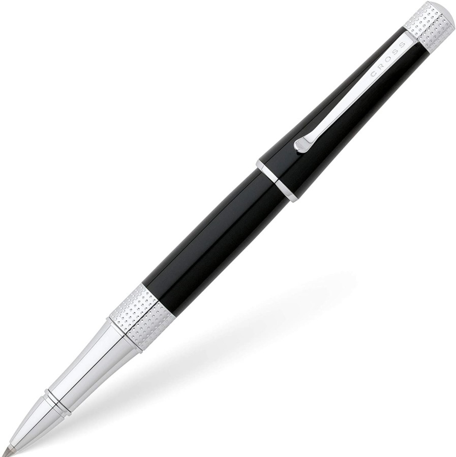 Rollerball Pens * | Wholesale Cross Beverly Rollerball Pen, Black Lacquer & Chrome