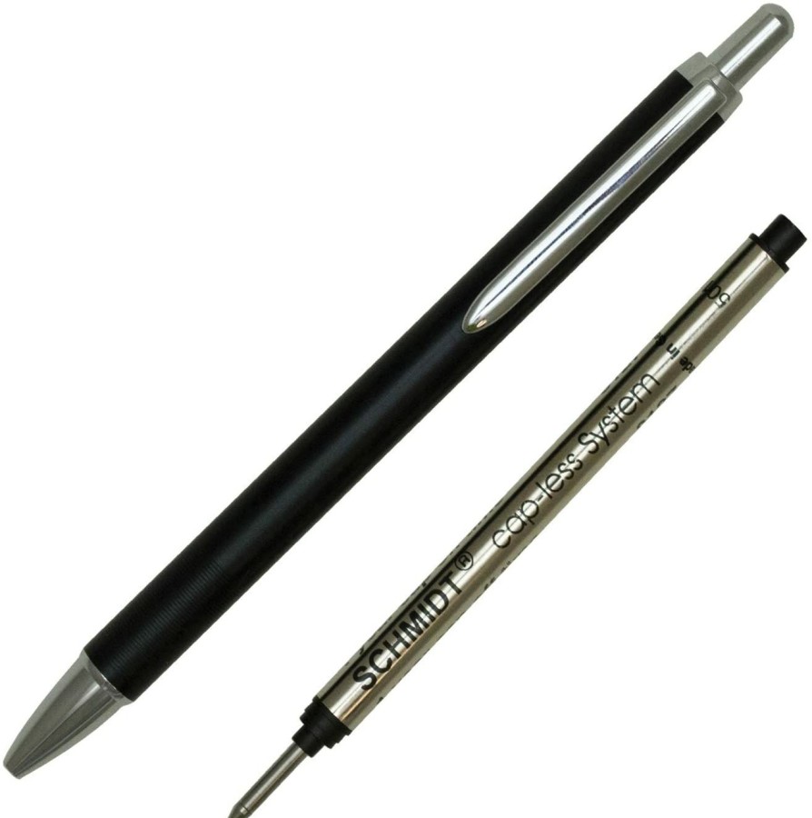 Rollerball Pens * | Hot Sale Schmidt Capless Rollerball Pen, Matte Black