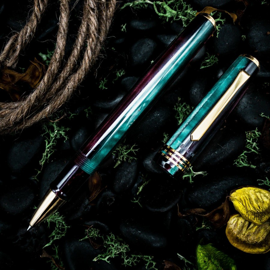 Rollerball Pens * | Best Reviews Of Tibaldi N60 Zazou Green Rollerball Pen