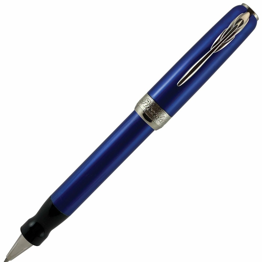 Rollerball Pens * | Best Reviews Of Pineider Full Metal Jacket Rollerball Pen, Lightning Blue