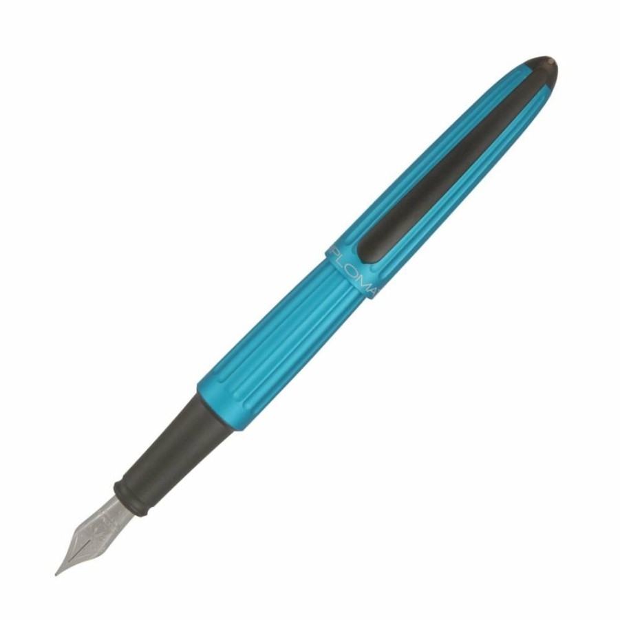 Fountain Pens * | Hot Sale Diplomat Aero Turquoise Fountain Pen