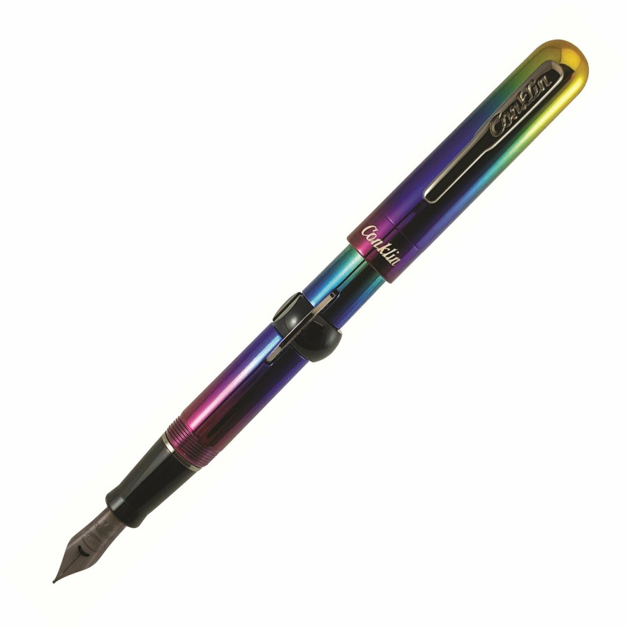 Fountain Pens * | Budget Conklin Mark Twain Limited Edition Crescent Filler Fountain Pen, Rainbow