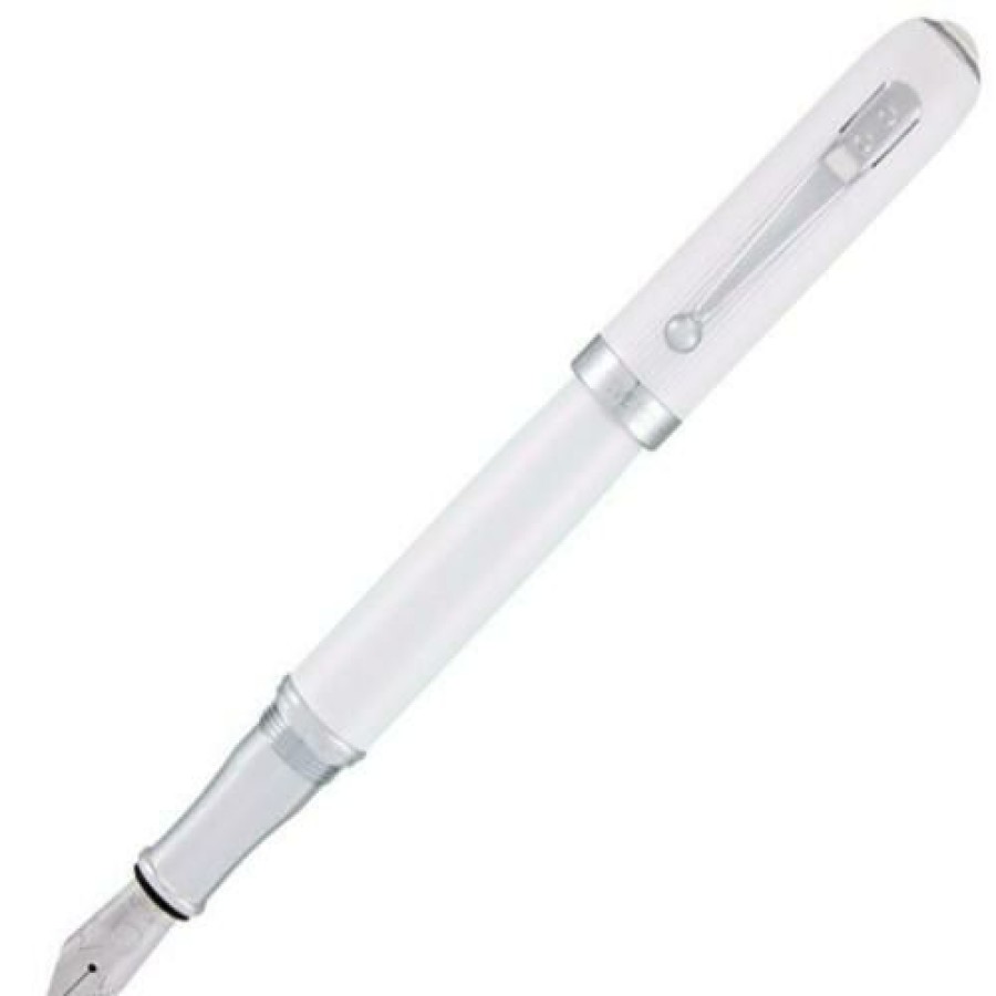 Fountain Pens * | Brand New Monteverde Rodeo Drive Fountain Pen, Iridescent White, Medium Nib