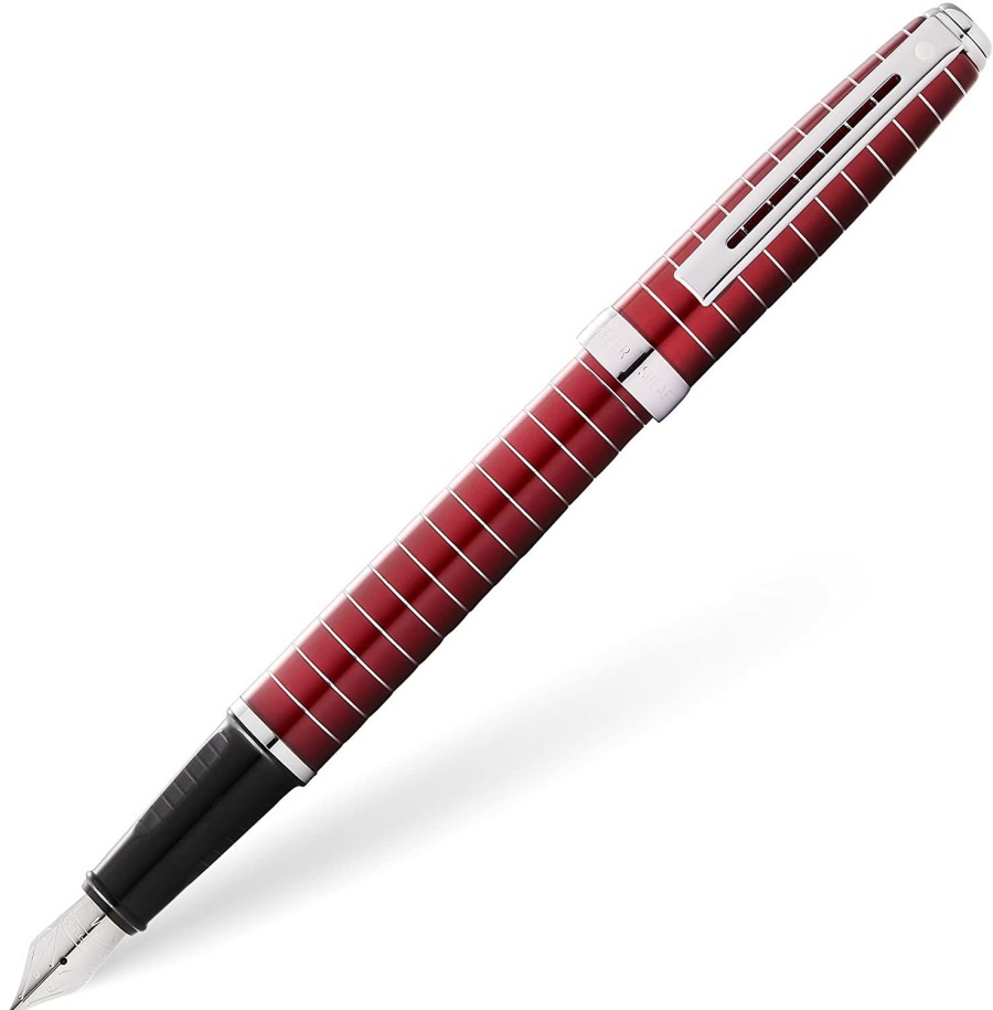 Fountain Pens * | Coupon Sheaffer Prelude Fountain Pen, Merlot Lacquer & Chrome