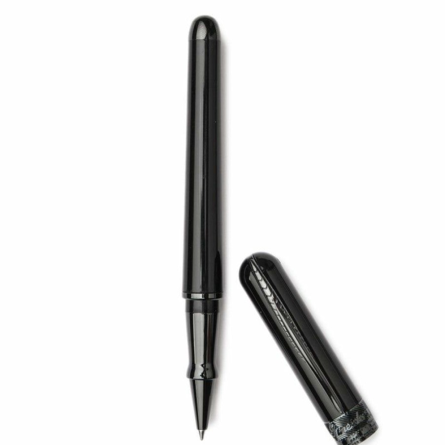 Rollerball Pens * | Budget Pineider Avatar Rollerball Pen, Gloss Black W/ Black Trim