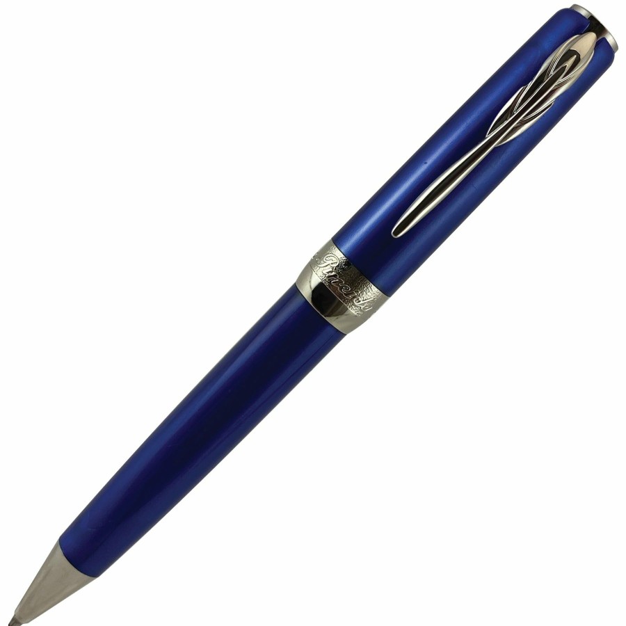 Ballpoint Pens * | Coupon Pineider Full Metal Jacket Ballpoint Pen, Lightning Blue