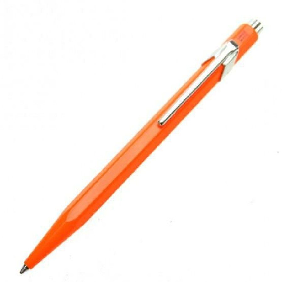 Ballpoint Pens * | Buy Caran D'Ache 849 Ballpoint Pen Fluorescent Orange #849.030