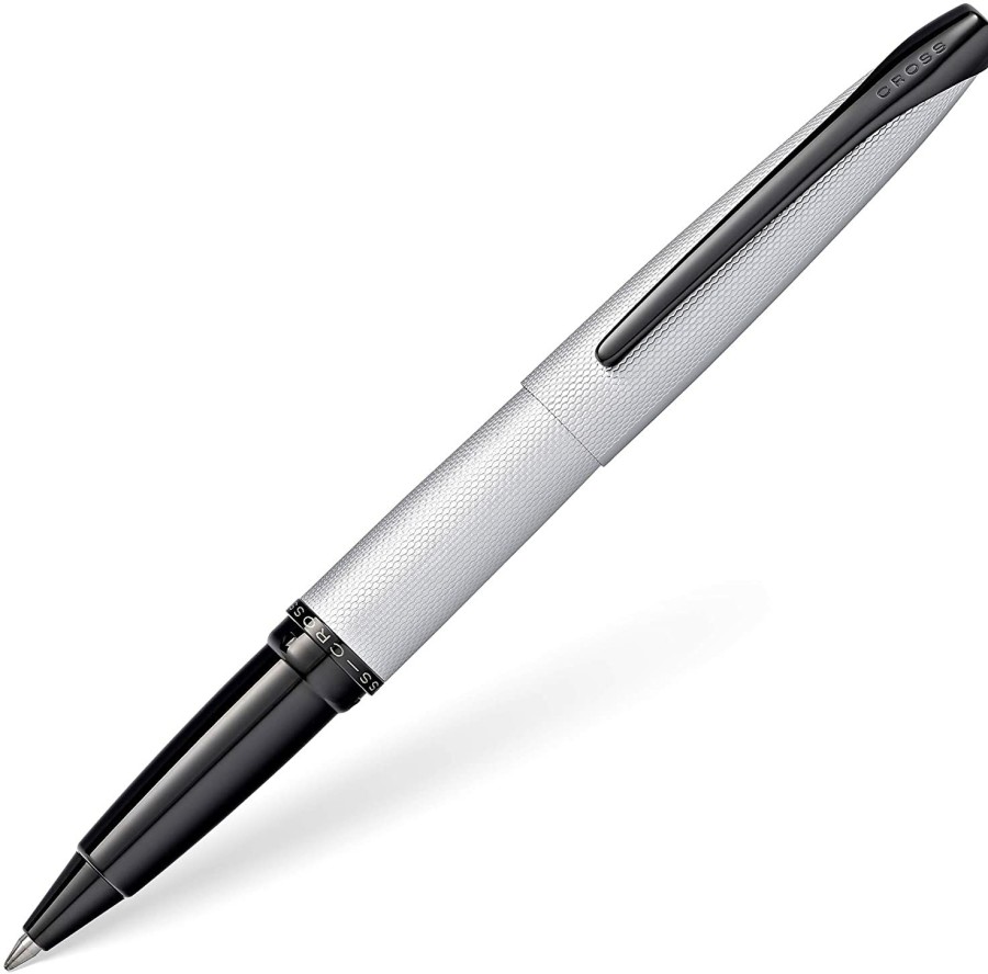 Rollerball Pens * | Cheapest Cross Atx Rollerball Pen, Brushed Chrome & Black