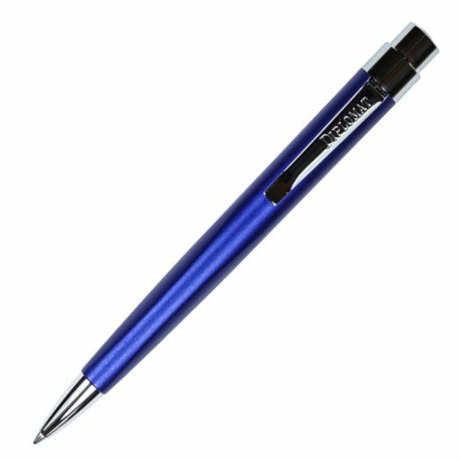 Ballpoint Pens * | Promo Diplomat Magnum Soft Touch Ballpoint Pen, Indigo Blue