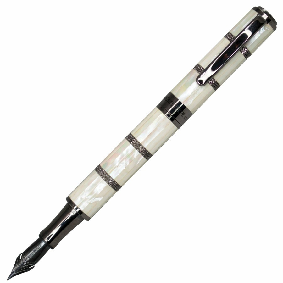 Fountain Pens * | Wholesale Monteverde Regatta Mother Of Pearl Fountain Pen, Gunmetal Trim