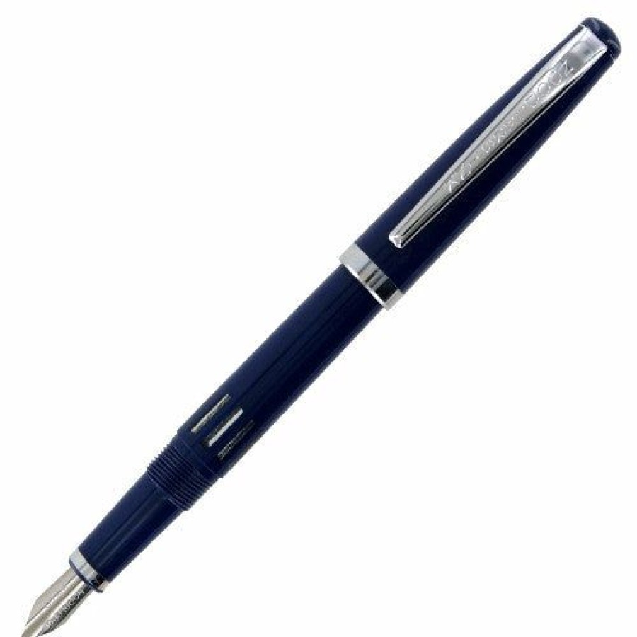 Fountain Pens * | Flash Sale Noodlers Standard Flex Fountain Pen Navy #17002