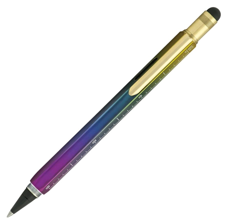 Rollerball Pens * | Best Pirce Monteverde 9 In 1 One Touch Tool Inkball Rollerball Pen & Stylus, Rainbow