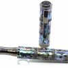 Rollerball Pens * | Outlet Monteverde Regatta Abalone Shell Limited Edition Rollerball Pen, Gunmetal