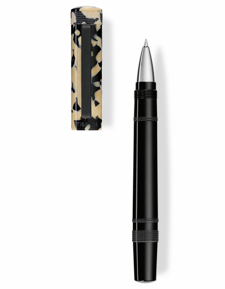 Rollerball Pens * | Flash Sale Tibaldi Perfecta Tortoise Beige Rollerball Pen