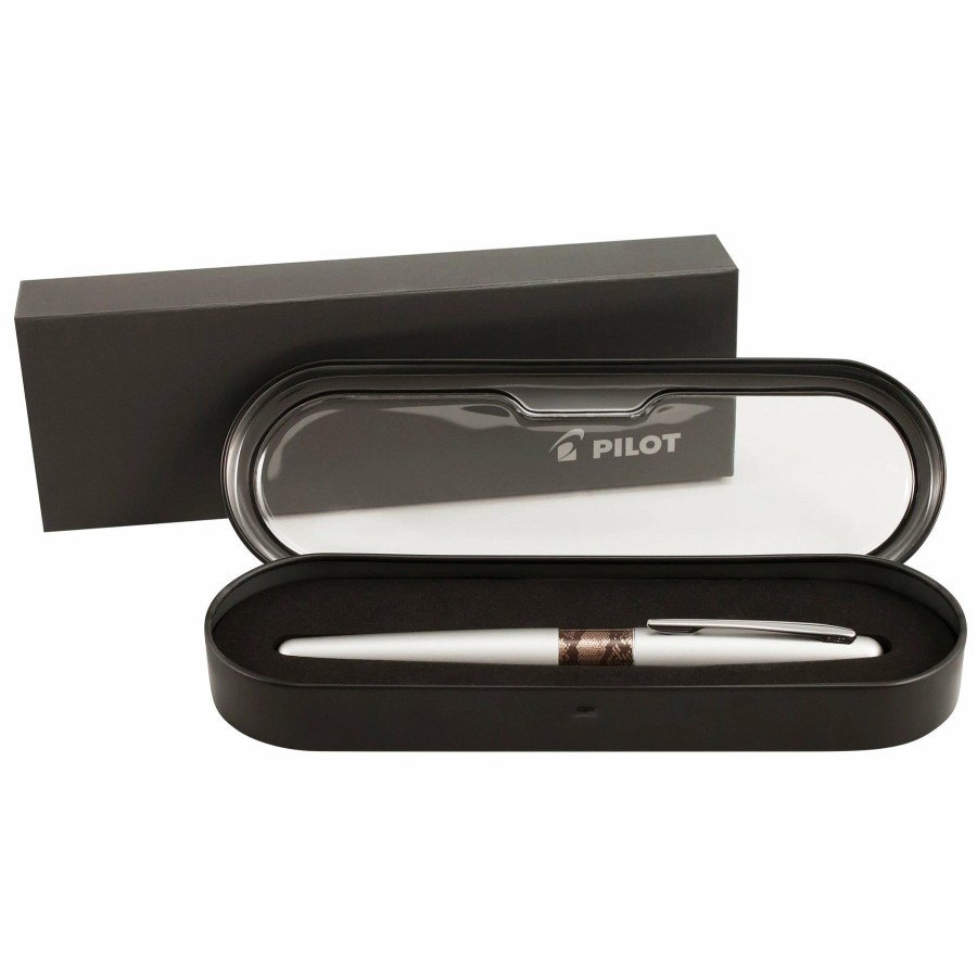 Fountain Pens * | Best Pirce Pilot Mr Animal Metropolitan Fountain Pen, Matte Silver Python