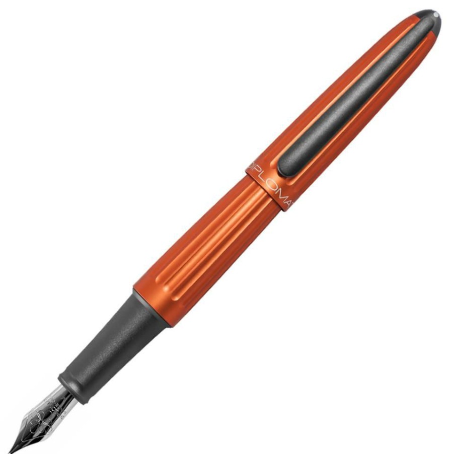 Fountain Pens * | Cheap Diplomat Aero Fountain Pen Gift Set, Orange