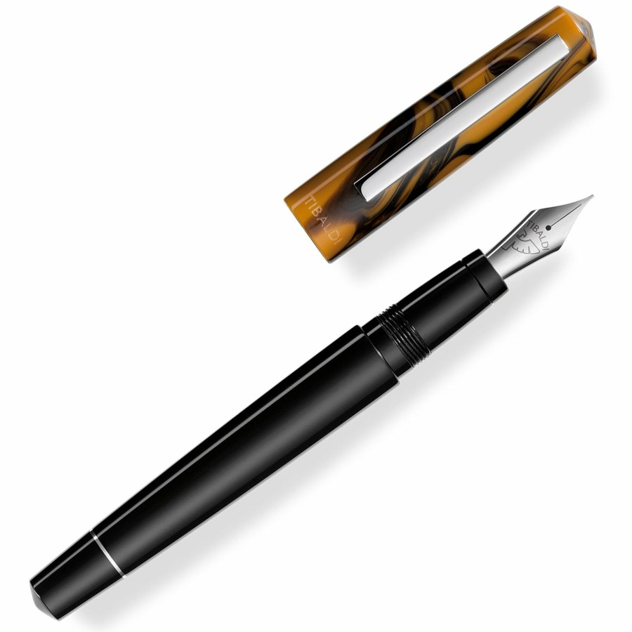 Fountain Pens * | Coupon Tibaldi Infrangibile Chrome Yellow Fountain Pen