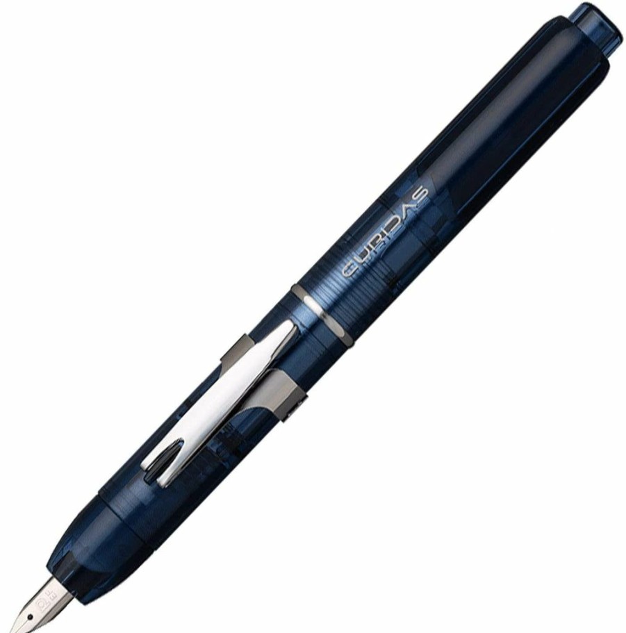 Fountain Pens * | Best Sale Platinum Curidas Retractable Fountain Pen, Abyss Blue