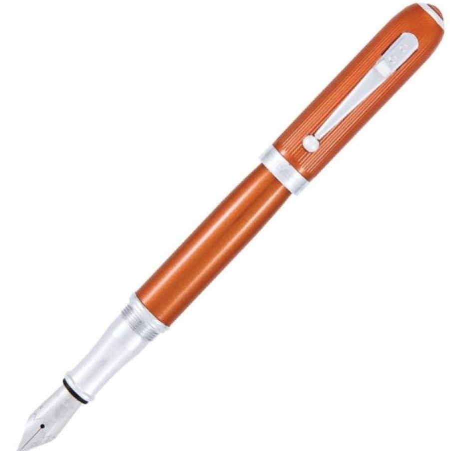 Fountain Pens * | Best Reviews Of Monteverde Rodeo Drive Fountain Pen, Orange, Medium Nib