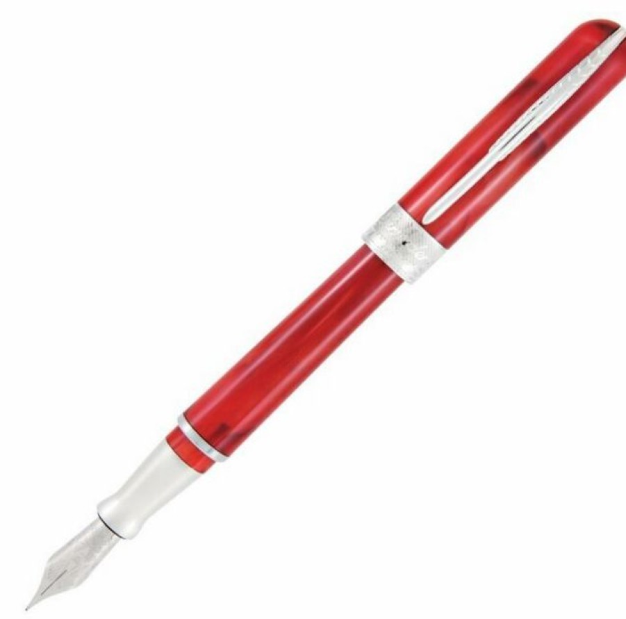 Fountain Pens * | Buy Pineider Avatar Fountain Pen, Devil Red, Extra-Fine Point