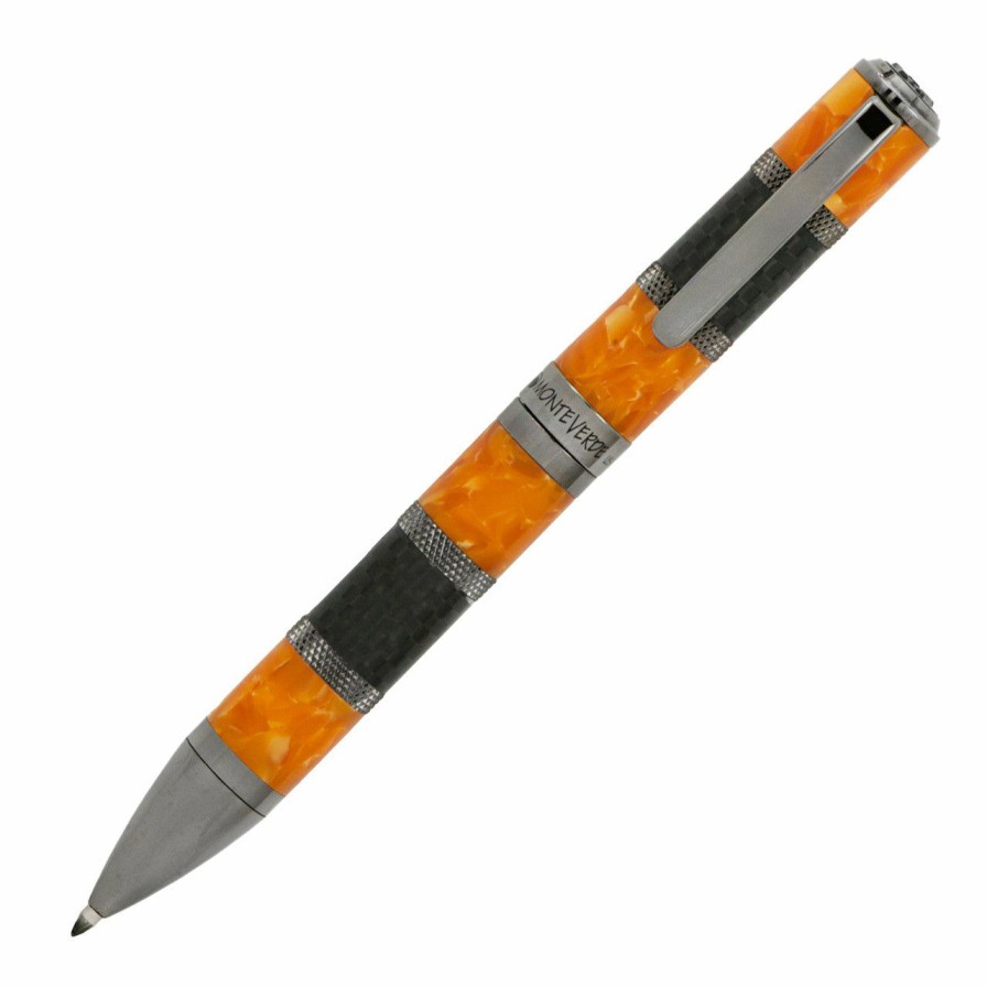 Ballpoint Pens * | Best Deal Monteverde Regatta Sport Ballpoint Pen, Orange