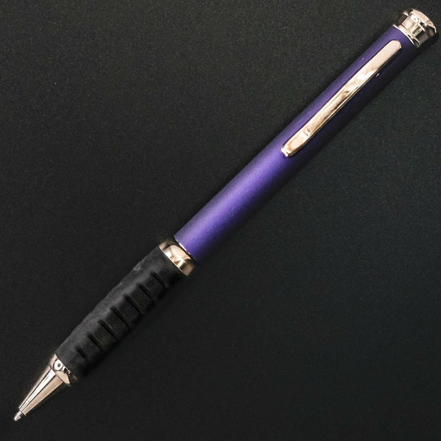 Ballpoint Pens * | Cheapest Pen Savings Executive Metal Ballpoint Pen, Purple & Gold