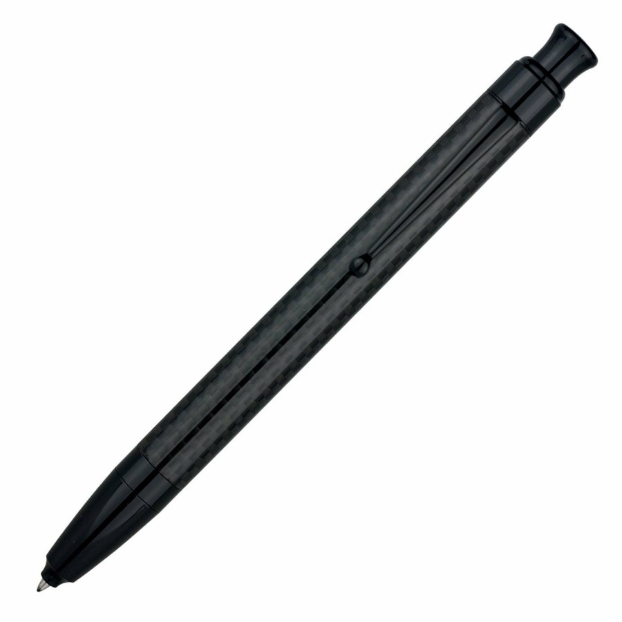 Rollerball Pens * | Wholesale Monteverde Engage One Touch Ink Ball Rollerball Pen, Black Carbon Fiber