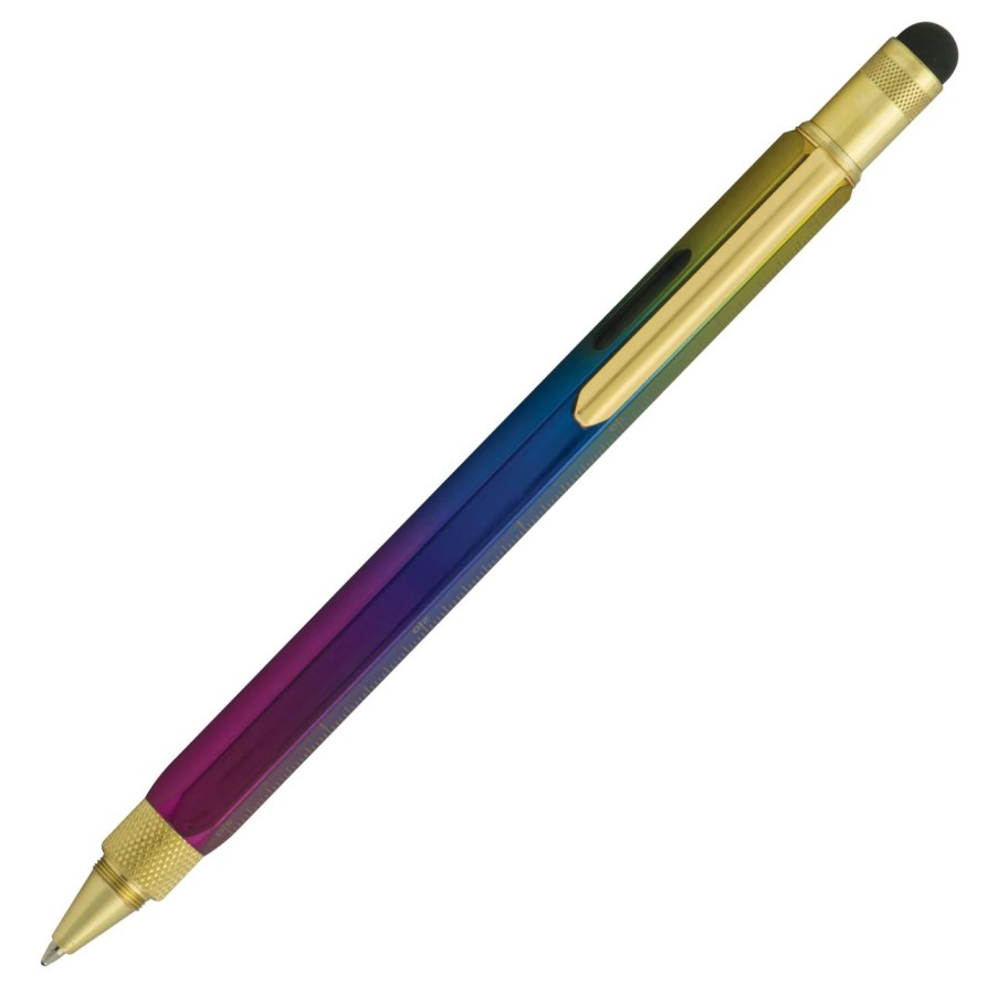 Ballpoint Pens * | Cheap Monteverde 9 In 1 One Touch Tool Ballpoint Pen & Stylus, Rainbow