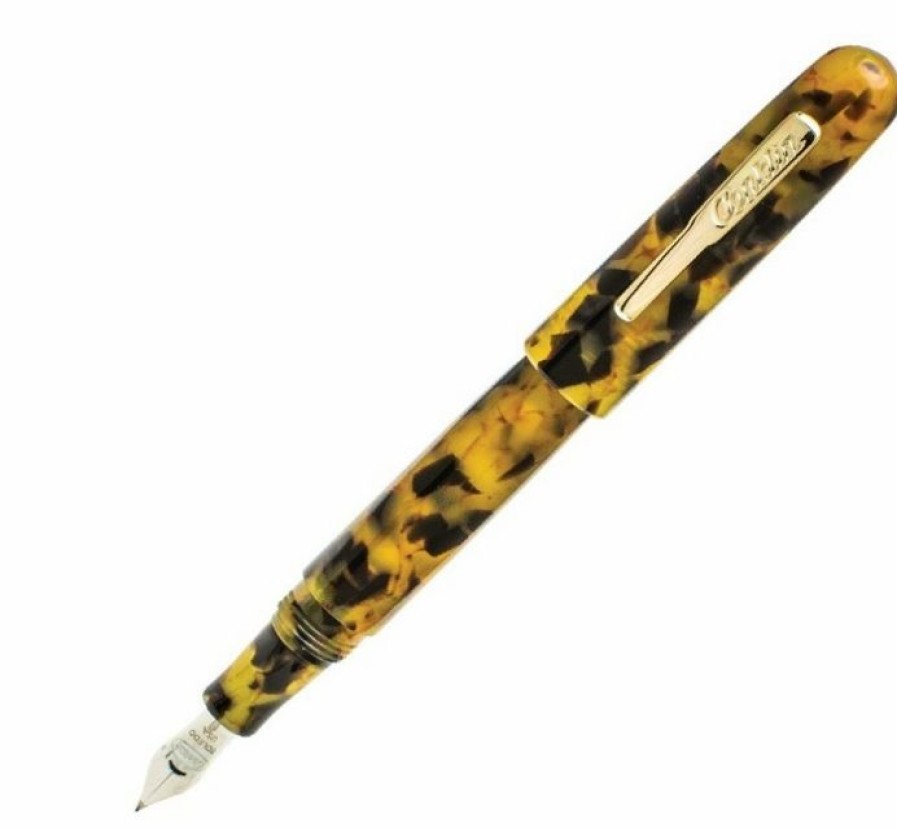 Fountain Pens * | Best Deal Conklin All American Tortoiseshell Fountain Pen