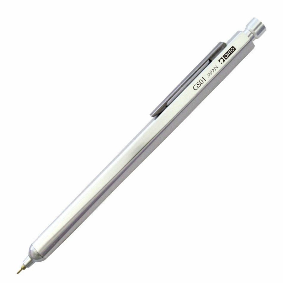 Ballpoint Pens * | Hot Sale Ohto Horizon Gs01 Ballpoint Pen, Silver