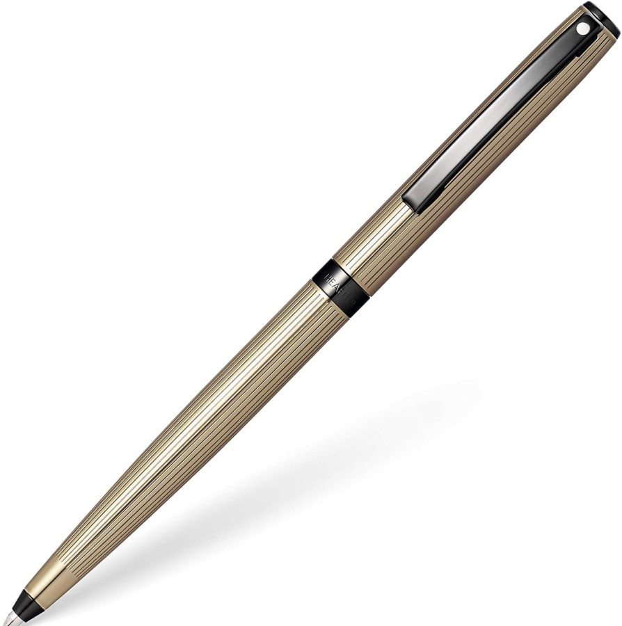 Ballpoint Pens * | Best Deal Sheaffer Sagaris Ballpoint Pen, Titanium Grey Lacquer